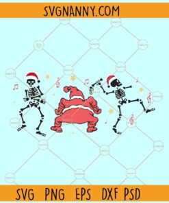 Dancing Christmas Skeletons Svg, christmas dancing skeleton svg, Dancing Santa svg