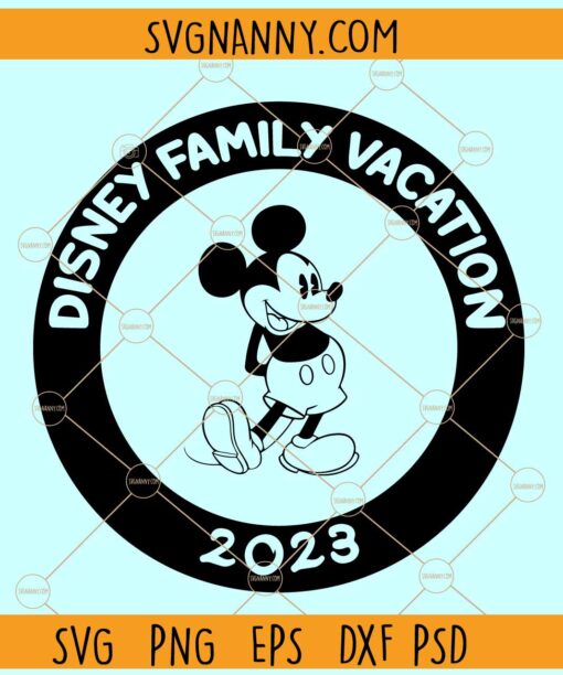 Disney family vacation 2023 SVG, Family Vacation 2023 Svg, Family Trip Svg