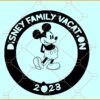 Disney family vacation 2023 SVG, Disney vacation svg, Disney trip svg