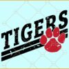Distressed Tigers svg, Tigers SVG File, Tigers Football SVG, Football SVG