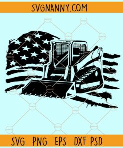 Distressed US flag Loader Truck svg, Distressed US flag excavater svg, American Flag Loader Truck svg