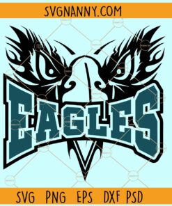 Eagles Mascot SVG, Team Mascot Svg, School Spirit svg, Eagles svg, Eagle Svg, Eagle Face Svg