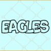 Eagles Outline svg, Eagles SVG File, Eagles Football SVG, Football SVG, Football Clipart svg