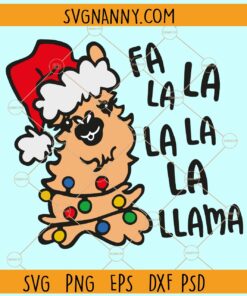 Fa la la la llama svg, Funny  Christmas svg, Christmas sign svg, Happy Holidays png