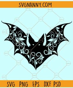 Floral bat  SVG, Halloween clipart svg, Halloween shirt svg, Halloween svg, Halloween costume svg