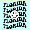 Florida Retro Smiley face svg¸ Florida svg, Florida state svg, US State svg