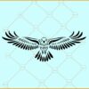 Flying Hawk SVG, Hawk svg, flying bird of prey clipart svg, hunting bird svg