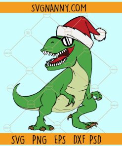 Funny Trex with Santa Hat svg, Christmas svg, Christmas svg file, Christmas clipart svg