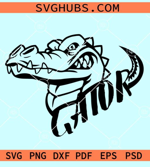 Gator head SVG, Florida gators SVG, Florida gators SVG File, Florida gators Football SVG