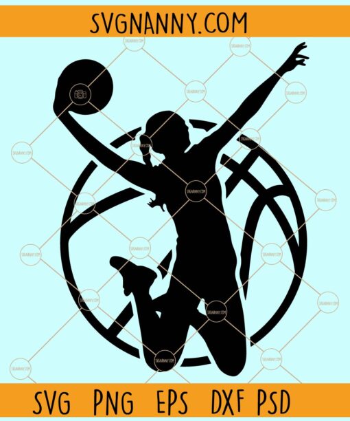 Girl Basketball Player SVG, Basketball Girl svg, Basketball SVG, Basketball School svg