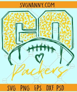 Go Packers Leopard print SVG, Packers Mascot SVG, Team spirit svg, Packers svg