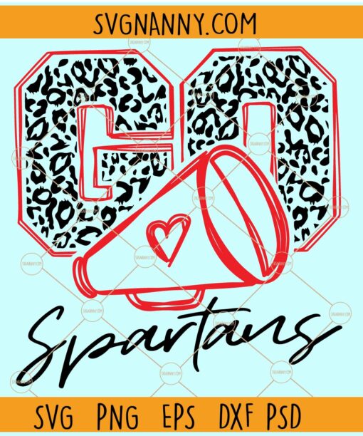 Go Spartans Cheer SVG, Spartans Mascot SVG, Team spirit svg, Spartans svg, Spartans svg file