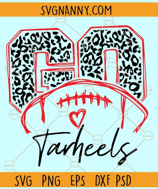 Go Tarheels svg, Tarheels SVG, Tarheels Football SVG, Football SVG, Football Clipart svg