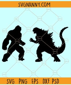 Godzilla vs Kong SVG, Godzilla and Kong svg, Monster Movie svg
