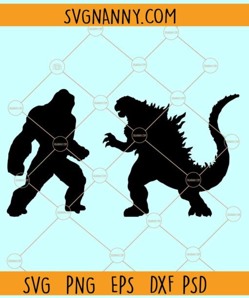 Godzilla vs Kong SVG, Godzilla and Kong svg, Monster Movie svg