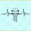 Guitar heartbeat svg, Heartbeat guitar svg, guitar svg, electric guitar svg, music svg