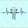 Guitar heartbeat svg, Heartbeat guitar svg, guitar svg, electric guitar svg, music svg