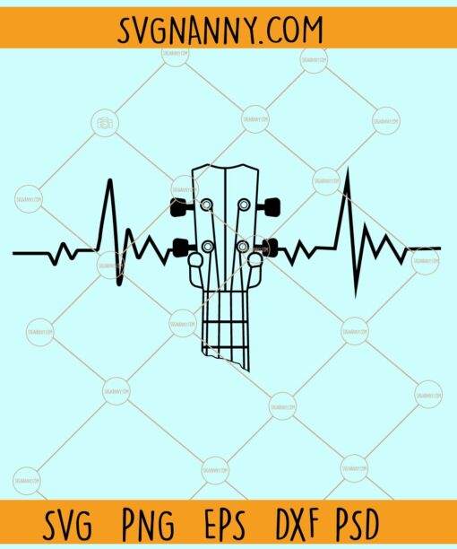 Guitar heartbeat svg, Heartbeat guitar svg, guitar svg, electric guitar svg, music svg