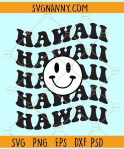 Hawaii retro Smiley svg¸ Hawaii svg, Hawaii state svg, US State svg