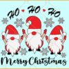 Ho Ho Ho Merry Christmas Gnomes SVG, Christmas svg, Christmas svg file