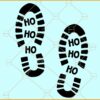Ho ho ho Shoeprints svg,  Merry Christmas svg, Christmas svg files, Christmas décor svg