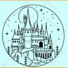Hogwarts alumni castle svg, HP Books And symbols SVG, Harry Svg