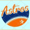 Houston Astros svg, Houston Astros love svg, Astros baseball SVG, Baseball SVG