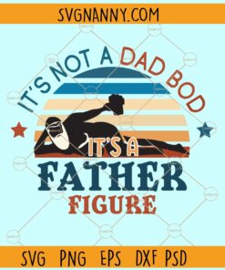It’s Not A Dad Bod It’s A Father Figure SVG, Retro background svg, Father Figure Svg