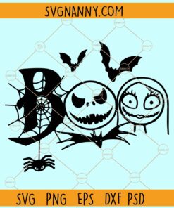 Jack and Sally boo SVG, Funny Halloween Svg, Halloween clipart svg, Spooky Svg