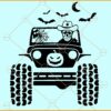 Jason Voorhees ride jeep SVG, Horror Offroad Svg, Halloween 4x4 Svg, Jason Voorhees SVG
