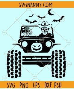 Jason Voorhees ride jeep SVG, Horror Offroad Svg, Halloween 4x4 Svg, Jason Voorhees SVG