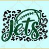 Jets football leopard prints SVG, New-York-Jets-Svg, N-FL svg, Football Teams svg