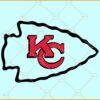 Kansas City Chiefs Arrowhead Svg,  Kansas City Chiefs Football svg, Football mascot svg