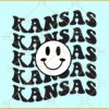Kansas Retro Smiley svg¸ Kansas svg, Kansas state svg, US State svg