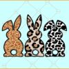 Leopard print Easter bunnies SVG, Leopard bunnies SVG, Easter bunny svg