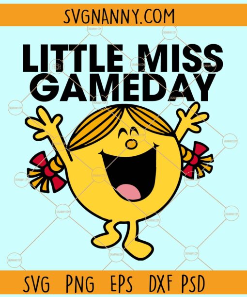 Little Miss  GameDay SVG, Little Miss svg, Game Day Cutie SVG