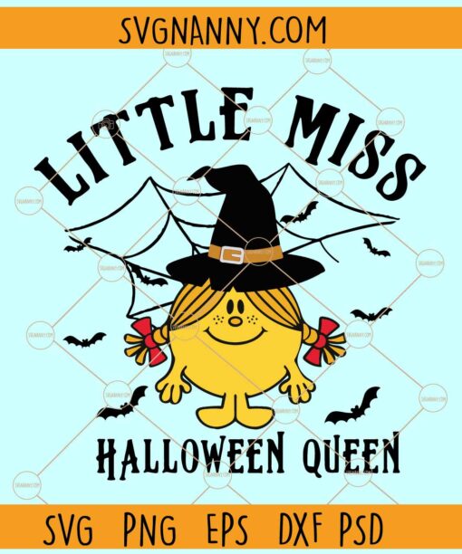 Little Miss Halloween Queen Svg, Halloween svg files, Halloween svg, Halloween png