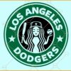 Los Angeles Dodgers Starbucks SVG, Dodgers svg, dodgers baseball svg, starbuck svg