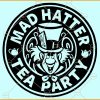 Mad hatter SVG, Alice in Wonderland SVG, Mad hatter hat svg