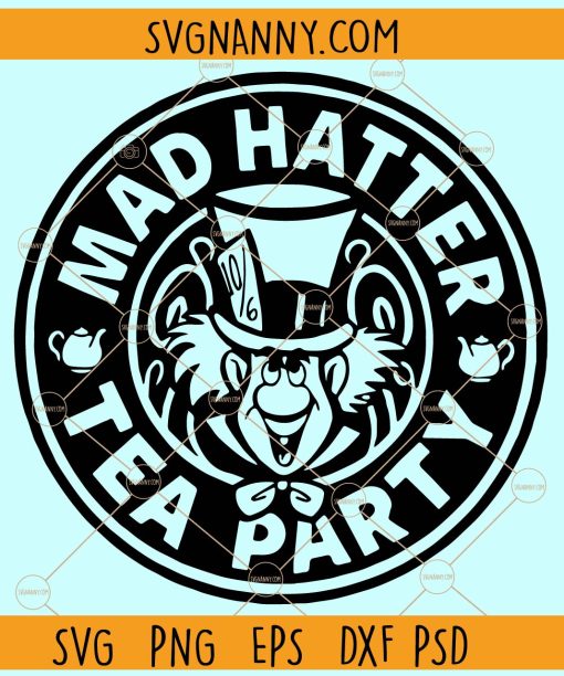 Mad hatter SVG, Alice in Wonderland SVG, Mad hatter hat svg