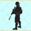 Soldier Silhouette svg, Soldier SVG, Military svg, War svg, Hero svg, Army Man Svg