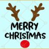 Merry Christmas Deer Antlers svg, Christmas svg, Christmas svg files, Merry Christmas svg