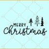 Merry christmas trees design svg, Christmas svg, Christmas svg files, Merry Christmas svg, Christmas shirt svg