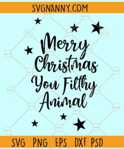 Merry christmas you filthy animal svg, Funny Svg, Home Alone Svg, Christmas svg