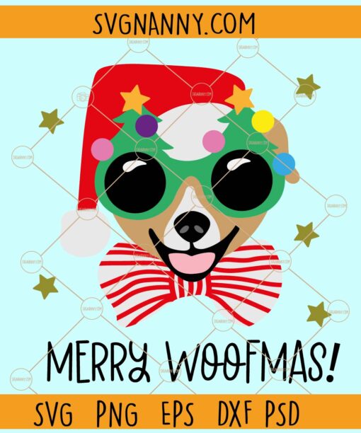 Merry  woofmas svg, Merry Svg, Merry and Bright Svg,  Christmas svg, Christmas svg files, Merry Christmas svg