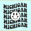 Michigan Smiley svg¸ Michigan svg, Michigan state svg, US State svg
