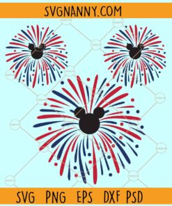 Mickey 4th of July firework SVG, Patriotic SVG, Family Vacation SVG, 4th of July svg