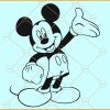 Mickey Mouse outline SVG, Mickey Mouse svg, Mouse svg, Mouse clipart svg, Disneyland svg