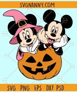 Mickey and Minnie pumpkin SVG, Halloween Mickey svg, Halloween Disney svg
