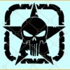 Military Punisher skull svg, Skull Clipart svg, Skull svg, The Punisher SVG, Punisher Skull SVG